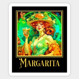 Margarita Art Nouveau Magnet